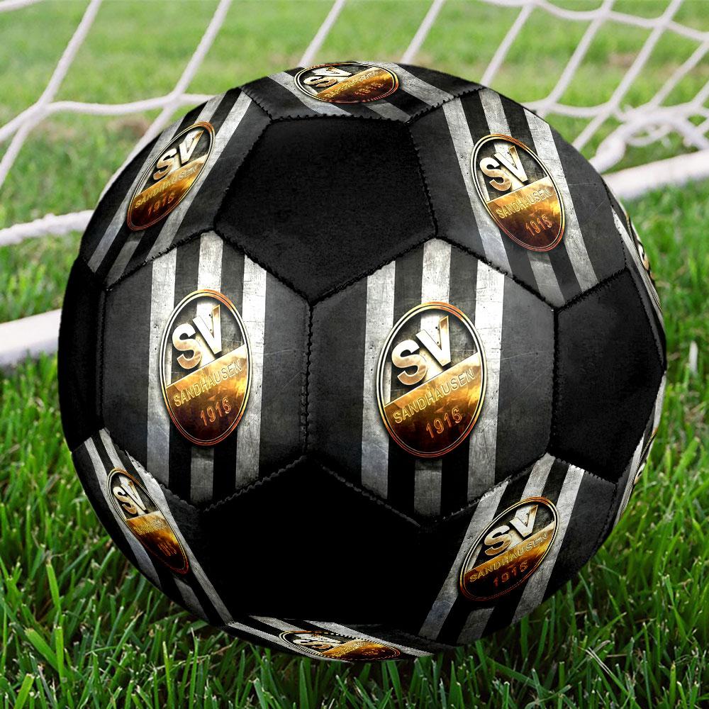 1PC SV Sandhausen logo size 5 soccer ball PrahaIndoor Soccer Ball Colorful All Ages Machine Stitched PVC Competition Ready Durable High-Bounce