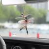 Yousheng Sparkling Ballerina Christmas Ornament 2D Acrylic Hanging Decor for Tree Car Mirror Home Display Festive Dance Figure