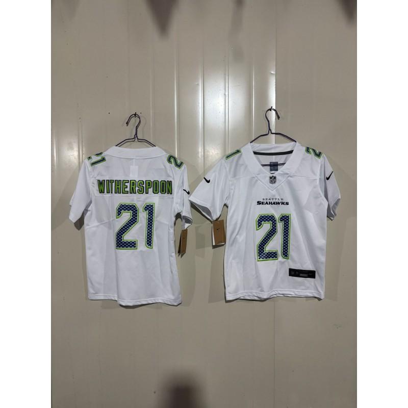 Kids Seattle Seahawks Fan Apparel Cotton Blend Embroidered Team Jersey Rugby Sports Fans