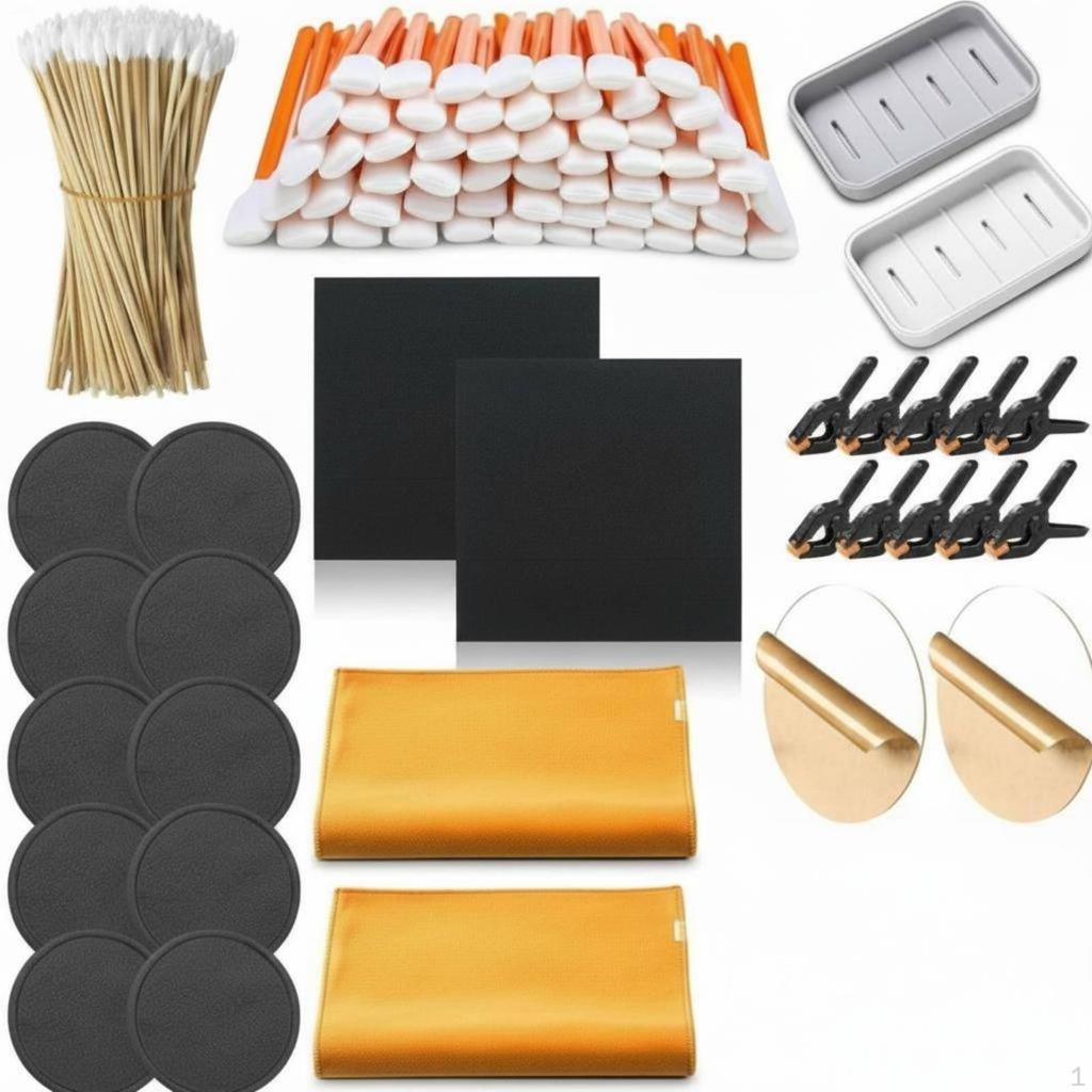 Card Flattening Tool Set FuzzRemoving Trading Cleaning Kit High Absorbency for TCG Collectors