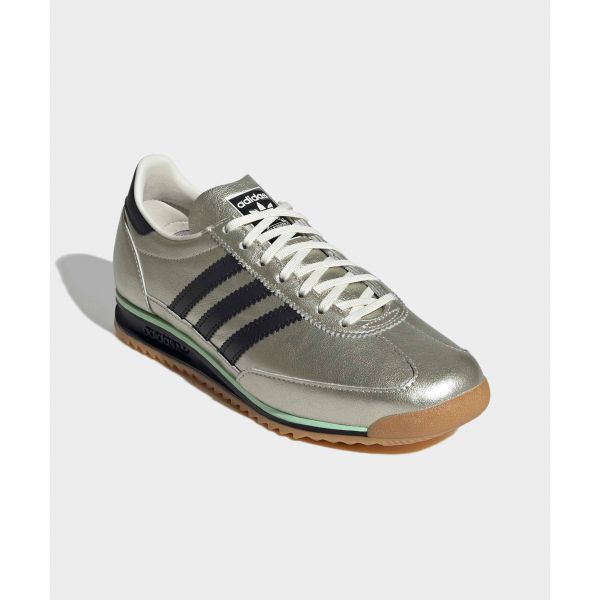 adidas נעלי סניקרס לנשים SL72 OG לבן אוף מטלי מטאלי כסף שחור ליבה מסטיק JS3978