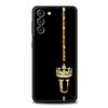 Diamantkrone Buchstaben Buchstaben Handyhülle Für Samsung Galaxy S24 S23 Ultra S22 S21 S20 FE 5G S10 S10E S9 Plus S8 Weiche Schwarze Hülle