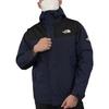 THE NORTH FACE Urban Exploration Multicolor Hooded Fleece Lined Waterproof Jacket Unisex Navy Blue NI3BN62K