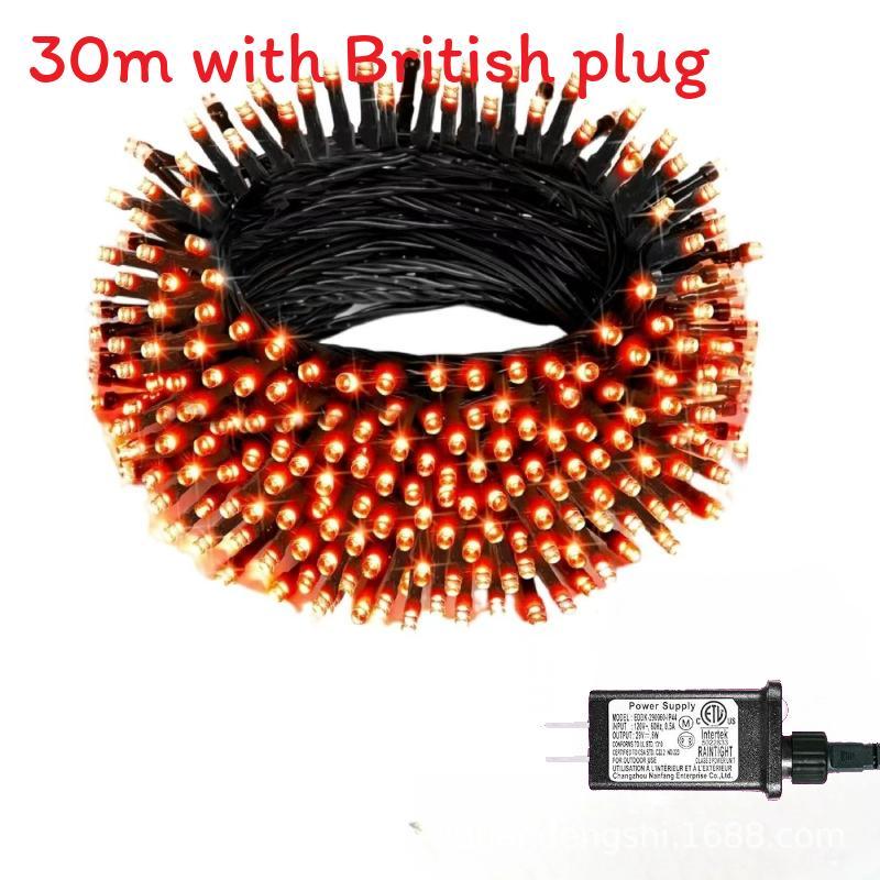 30m 300 Led Light String With Remote Control And Timed For Decor Courtyard