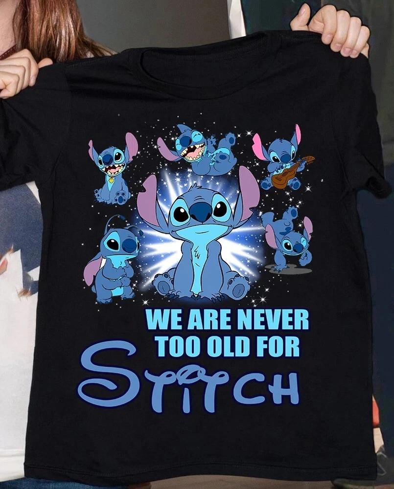 Stitch Emotions We Are Never Too Old For Stitch Tshirt 2025 S