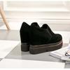 Fashion 10CM Microfiber Platform Wedge Sneaker Women Shoes Hidden Heels Black Women Loafers Autumn Spring Winter Retro Plush Warm Boots