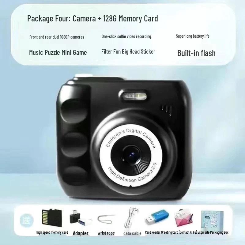 HD Dual Lens Instant Digital Camera for Students and Travelers