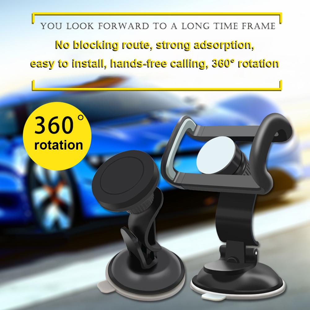 Car Suction Cup Mobile Phone Holder Car Universal Magnet Bracket Multifunctional Navigation Magnetic Suction Cup Bracket