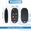 Remote Control Key Housing 5 Buttons for Volvo XC90 V70
