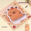 Creative Capybara Cartoon Sticky Notes - Cute & High-Value Adhesive Notes for Students to Remember Things.