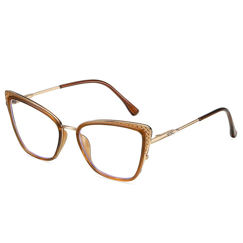 

Модные Дизайнерские Очки с Вырезами в Стиле «Кошачий Глаз» с Минусовыми Линзами по Рецепту для Женщин TR90 Компьютерные Очки для Миопов 0 -0.5 -0.75 До -6.0 0