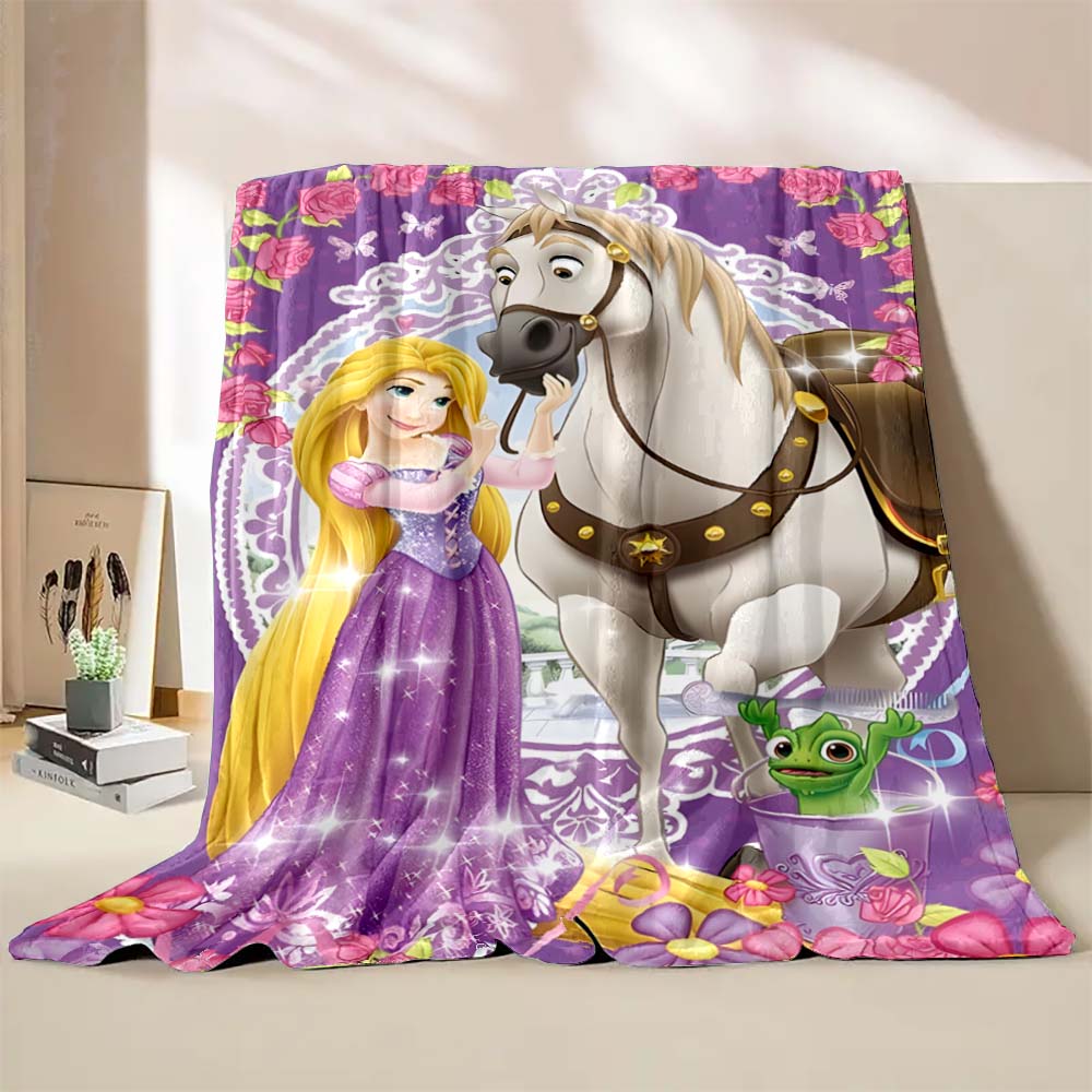 3D Princess Rapunzel Printing Blanket Kinds Adult Blanket Soft and Warm Bedding for Bed Sofa Travel Cover Blanket Holiday Gifts