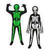 Halloween Skeleton Monster Cosplay Costume Skeleton Night Light Jumpsuit Carnival Horror Party Costume