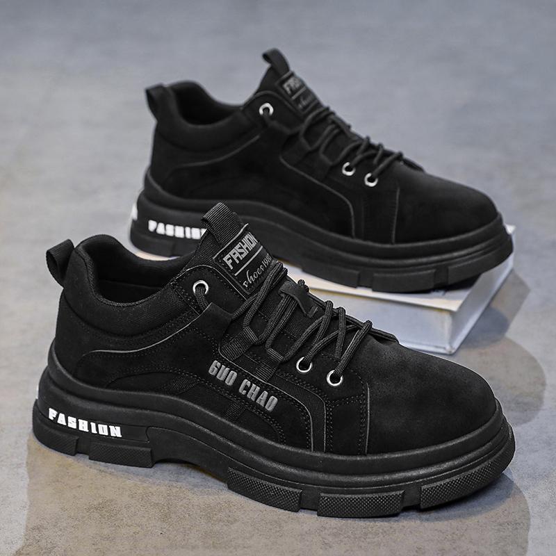 Herbst Low-Top Plüsch Warme Werkzeugschuhe Herrenmode Lässige Stiefeletten Bequem Rutschfest Dämpfend Outdoor Männliche Sportschuhe