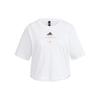Adidas T Shirts Women's White Crew Neck Moderate HE9983