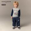Teenie Weenie Kids Boys' Fleece-Lined Asymmetric Pocket Sweatpants