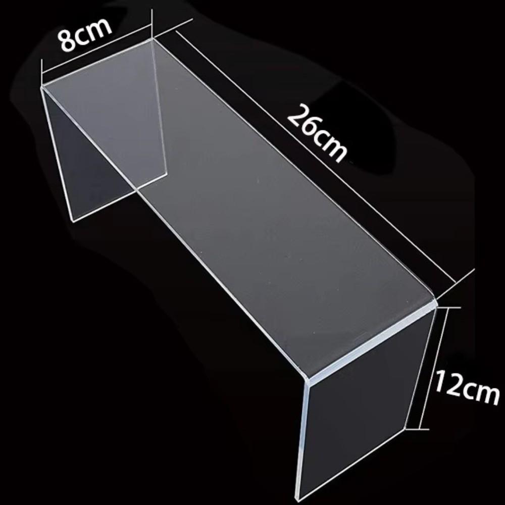 Stackable Structure Figurine Display Stand Transparent Acrylic Doll Display Stand Makeup Organizer