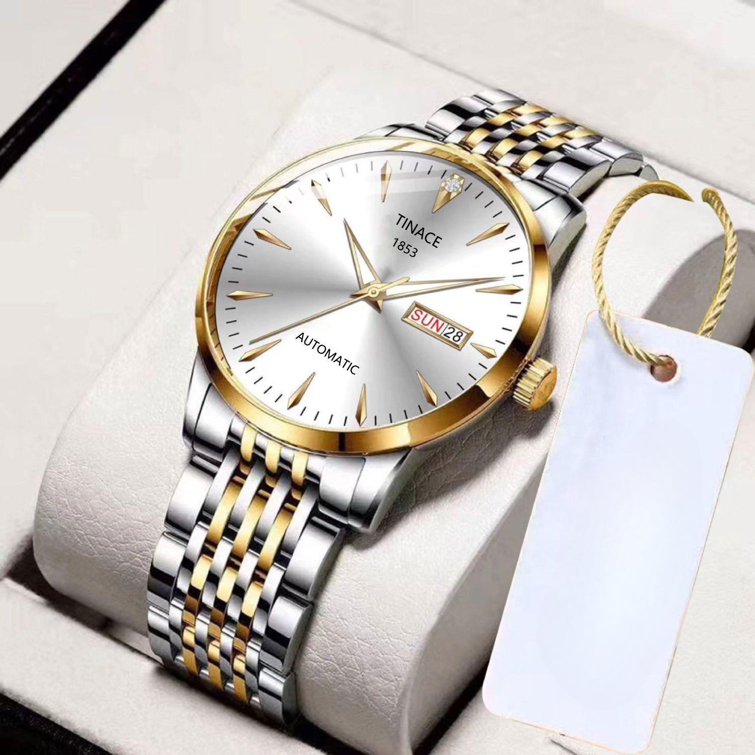 Мужские часы Мужские автоматические немеханические часы со стальным ремешком Мужские часы деловые водонепроницаемые кварцевые часы minimum