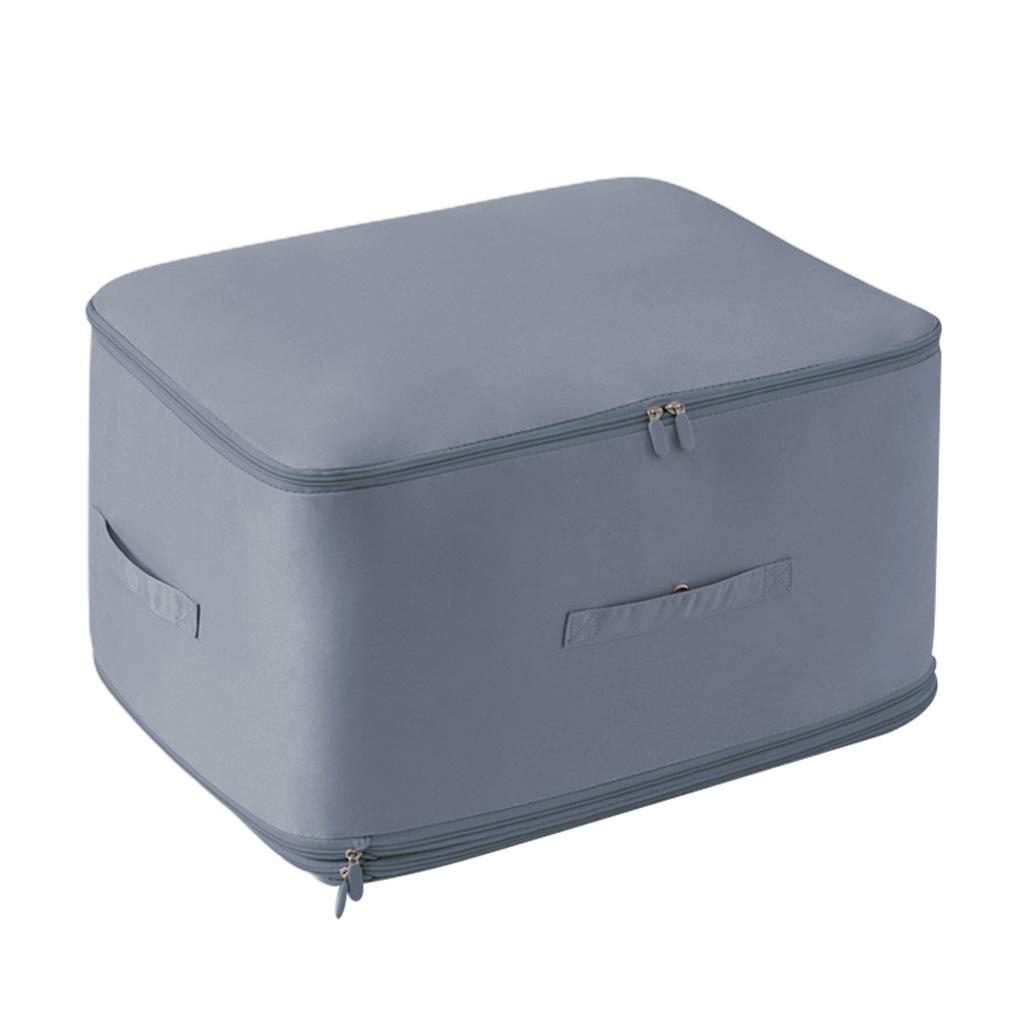 Quilt Down Coat Storage Bag With Zipper Easy Carrying Items Storage Box For Bedroom Closet
