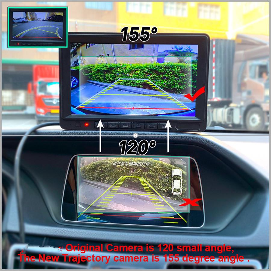 Dynamic Trajectory Rear View Parking Camera Trunk Handle Camera For Mercedes Benz C W204 C180 C200 C260