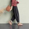 Women's Wide-Leg Denim Carrot Harem Pants - Plus Size, Slimming, Nine-Tenths Length, Autumn/Summer Style