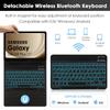 Samsung Tablet A9Plus 11" Leather Case with Backlit Bluetooth Keyboard & Pen Slot