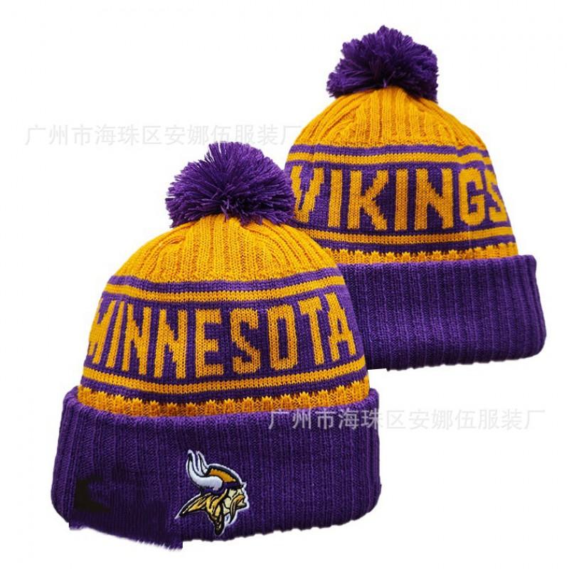 Colorful Pom Knit Beanie Team Sports Warm Winter Hat Basketball Fans