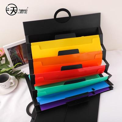 A4 Multi-functional 6-Grid Plastic Accordion File Bag
