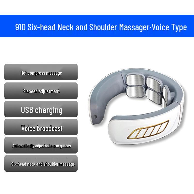 Multifunktionales Nackenmassagegerät mit elektromagnetischer Impulstherapie
