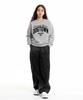 CREAM SODA LAB Pigment Cut-Out Rivet Cotton Elastic Waist Pants Black