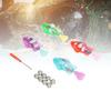 4PCS Robotic Swimming Fish Water Activated Robot Fish Electronic Cat Toy with LED Light for Sink Bathtub Swimming Pool