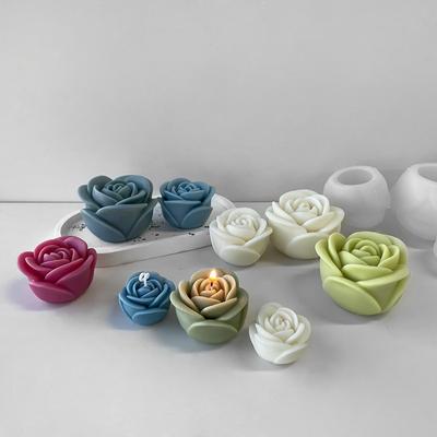 Stampo in Silicone a Forma di Fiore Peonia 3D per Candele Sapone Gesso Resina Colata Fai da Te Strumento per Cottura Torta al Cioccolato Regalo Matrimonio