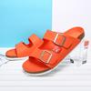 FashionNew Design Men Sandals Casual Leather Mens Summer Shoes Comfortable Open Toe Flats  Soft Beach Footwear Male Half Drag Slippers