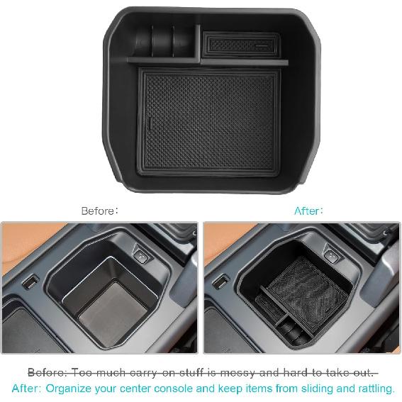 CDEFG For -2024 2025 Defender 130 110 90 Center Console Organizer For -2025 Land Rover Defender Accessories Middle Console Armrest Tray Storage