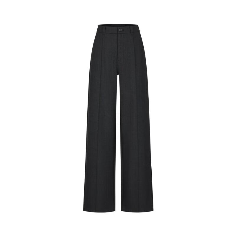 JUZI Annakou Women's Casual Fine Wool Blend Wide-Leg Pants
