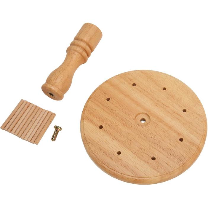 Wooden Thread Holder Rack, 8 Spools Beech Wood Embroidery Quilting Sewing Tools Bobbin Holder, Sewing Storage Rack Holder