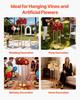 Wedding Flower Stand, 10PCS 80cm Column Flower Stand, Floral Stands with Metal Laminate, Cylindrical Cubic Floral Display Rack for Wedding, Party,