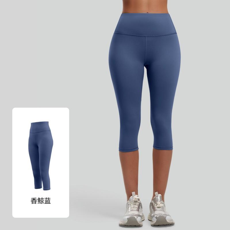 High-Waisted 7/8 Length Workout Leggings Women Breathable Stretchy Yoga Shorts With Butt-Lifting Fit