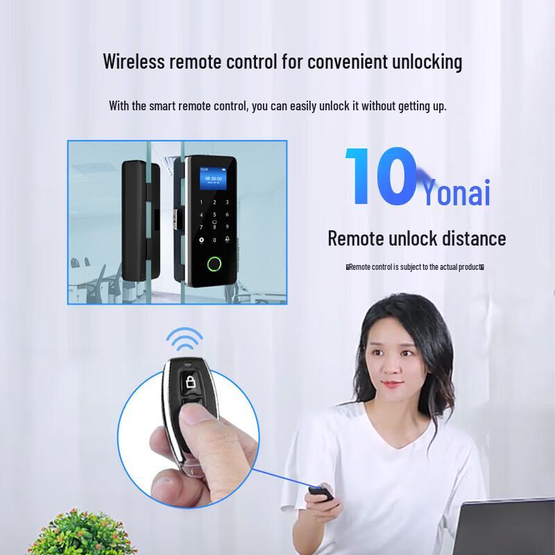 Zhen Di ZD708Y Smart Glass Door Lock CN plug (adapter included)