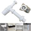 Standard Sinks Wall-Mounted Drainpipe White Flexible Sink Trap  Kitchen Installation