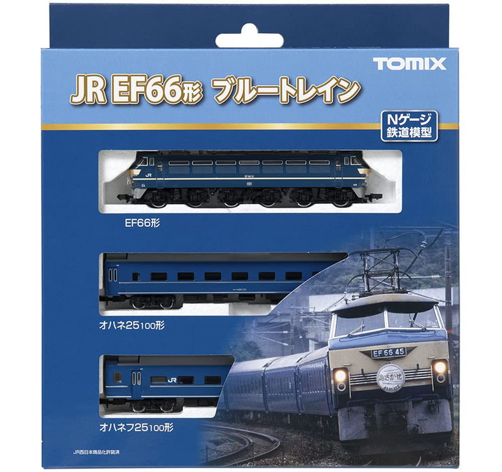 TOMIX N Gauge JR EF66 Type Blue Train Set 98388 Railway Model Electric Locomotive