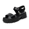 Fashion Women's Platform Sandals One-word Buckle Summer Women's Non-slip Casual Open-toe Shoes 2024 New Women's Fashion Sandals Shoes