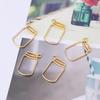 5 Pcs/Set UV Resin Floating Bottles Metal Frame Hollow Pendant Bezels with Loop