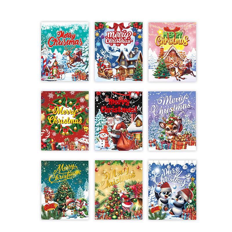 Vánoční samolepka na láhev vína DIY samolepicí samolepky snadné použití 12x10cm