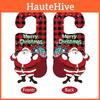 Christmas Handle Door Hanger Decorations With Cartoon Santa Claus Design