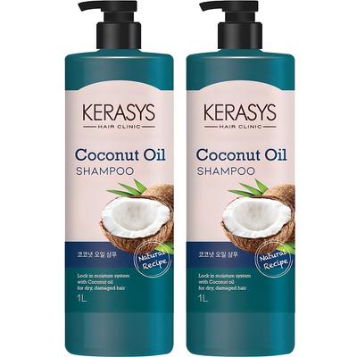Shampoo Kerasys Óleo de Coco, 1L, 2 unidades
