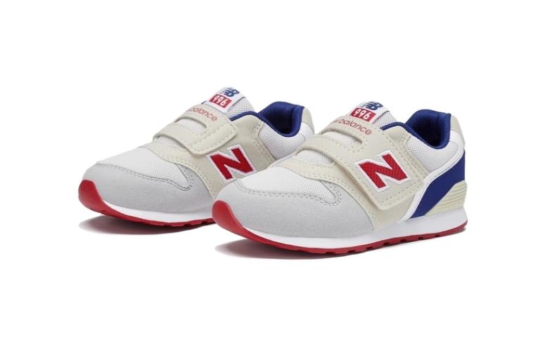 New Balance NB 996 Lightweight Abrasion Resistant Low top Toddler Shoes Gray Beige Blue Infant And Toddler IZ996JD3