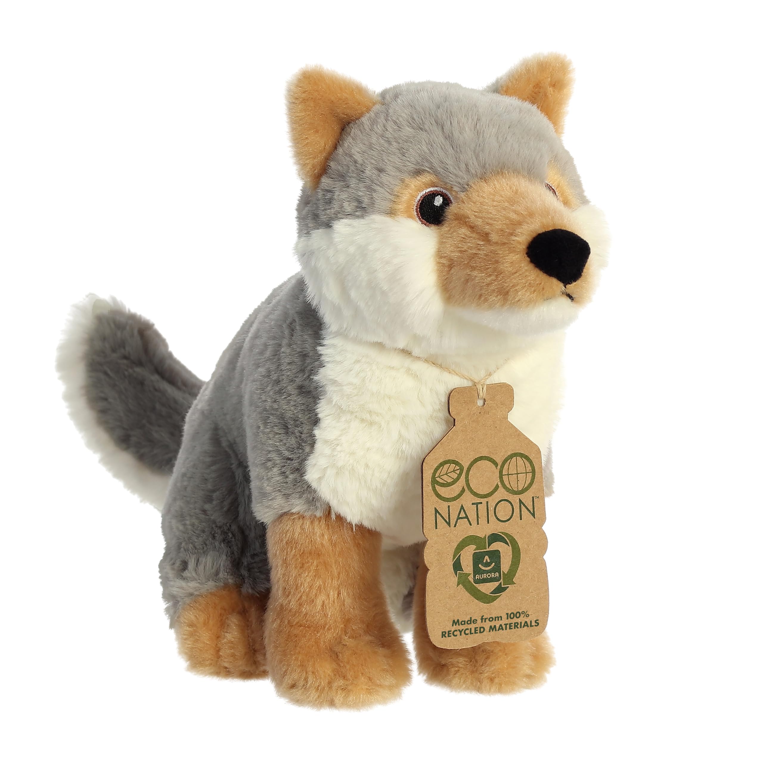 Aurora World Econation Wolf Plush Toy