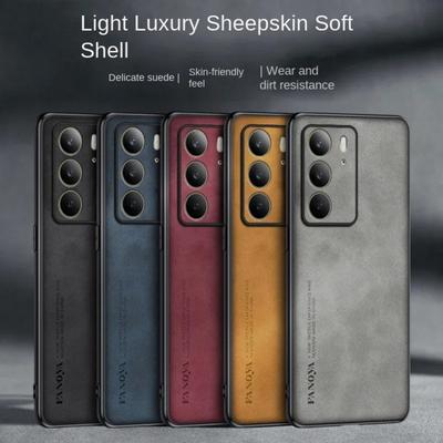 Custodia in pelle scamosciata semplice e confortevole per Realme C75 C 75 Custodia rigida antiurto con protezione in silicone morbido per Realme C75 C67 C61 C63 C65 C55 C53 C51