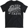 Queen of The Keys Piano Player Pianist T-Shirt, Long Sleeve Shirt, Sweatshirt, Hoodie Unisex Adult Size Made In Canada